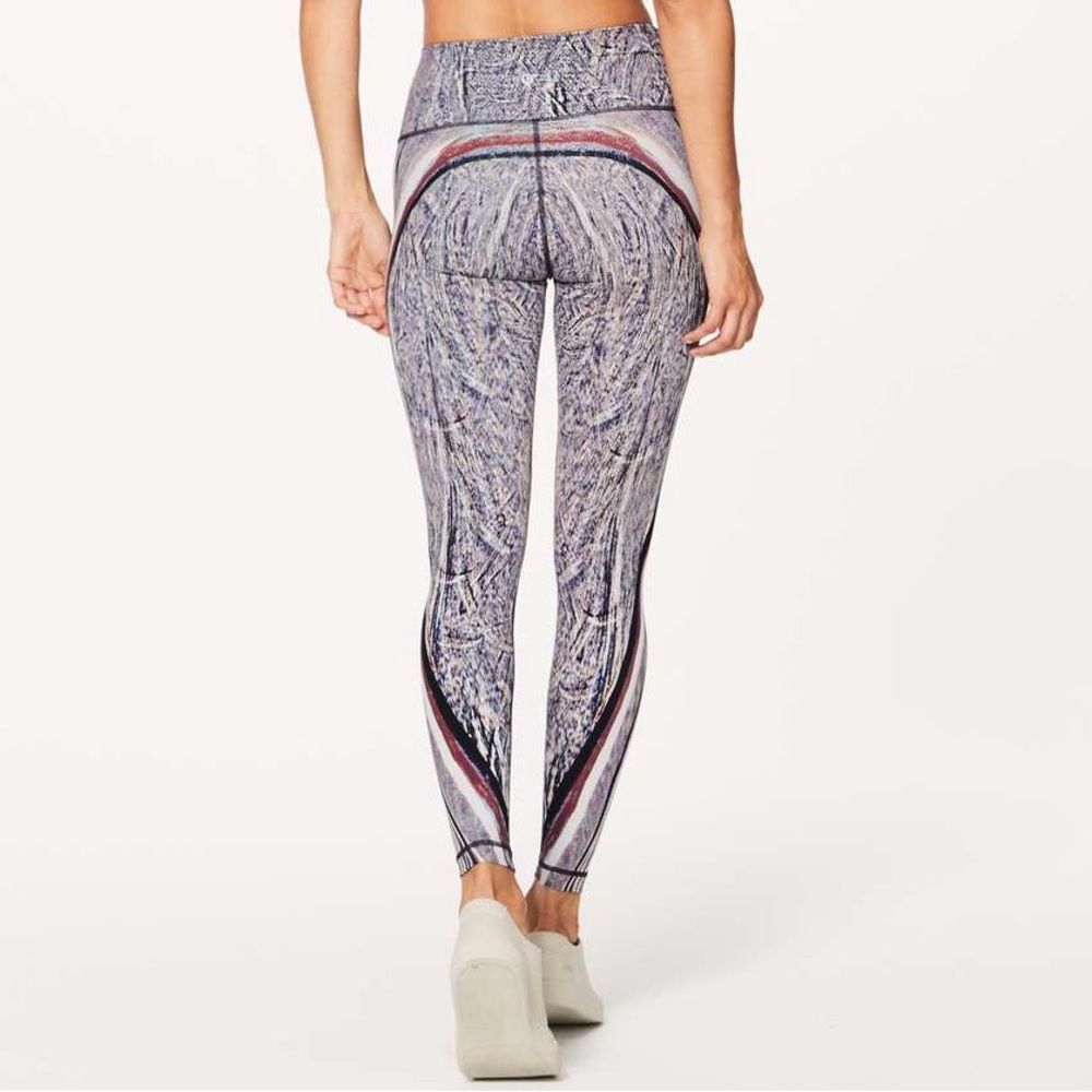 LULULEMON Wunder Under Hi-Rise 50G Tight (Nulux 28") Polychromatic Multi Black